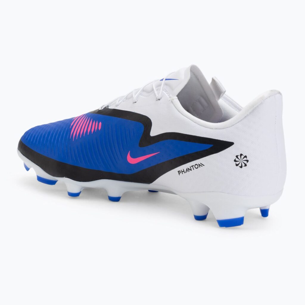 Футбольные бутсы Nike Phantom 6 Low Academy EasyOn FG/MG racer blue/white/pink blast