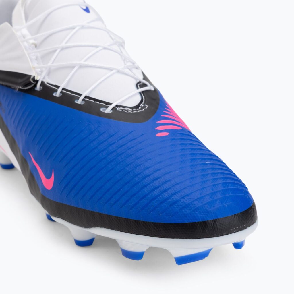 Футбольные бутсы Nike Phantom 6 Low Academy EasyOn FG/MG racer blue/white/pink blast