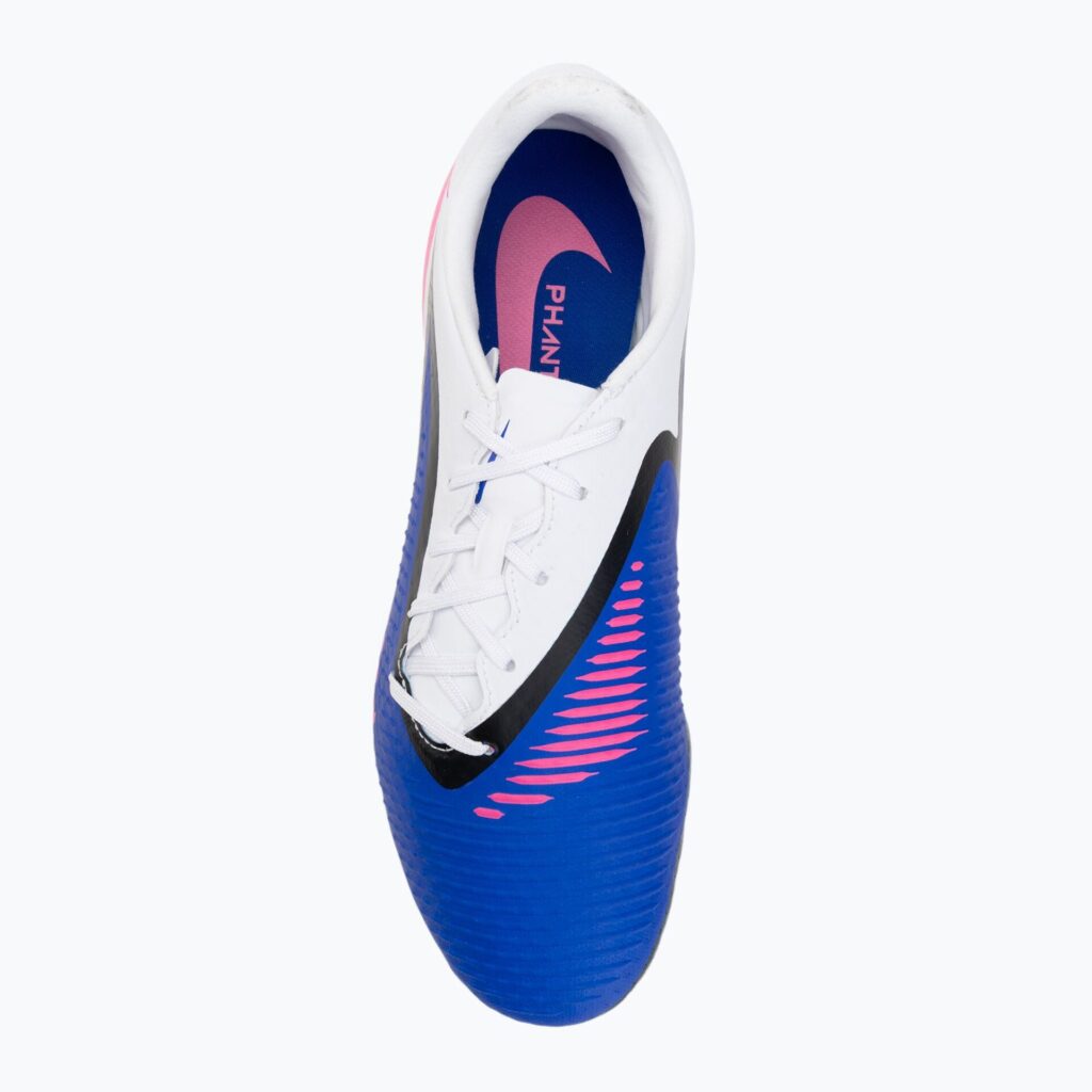 Футбольные бутсы Nike Phantom 6 Low Academy FG/MG racer blue/white/pink blast