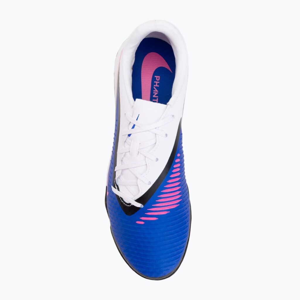 Футбольные бутсы Nike Phantom 6 Low Academy TF racer blue/white/pink blast