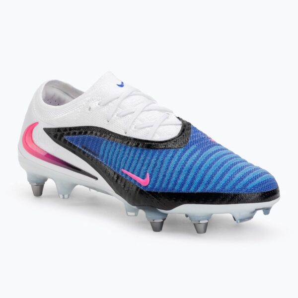 Футбольные бутсы Nike Phantom 6 Low Elite SG-Pro racer blue/white/pink blast