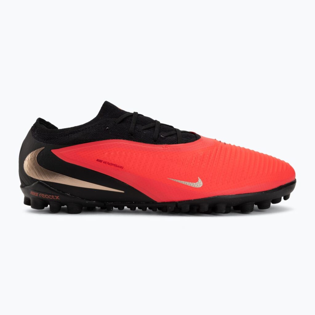 Футбольные бутсы Nike Phantom 6 Low Pro bright crimson/black/blur