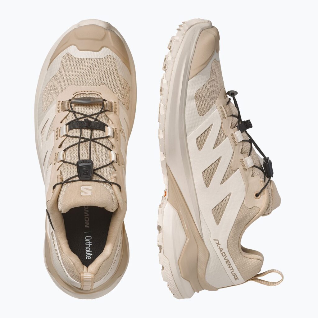 Женские треккинговые кроссовки Salomon X-Adventure GTX Safari/Almond Milk/Desert