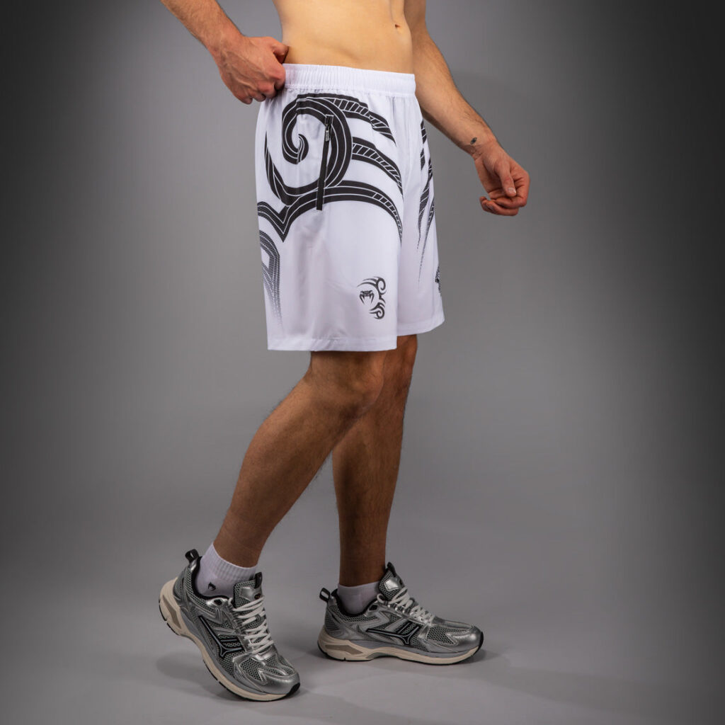 Шорты Venum x Mike Tyson Tiger Training - Optical White/Deep Black