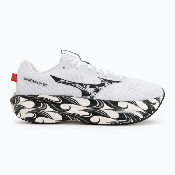 Кроссовки для бега Mizuno Wave Rider 30 Disclosure white/black/high risk red