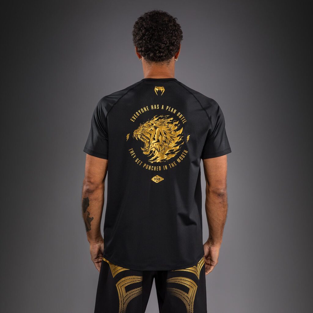 Футболка Venum x Mike Tyson Tiger Dry Tech - Black/Gold