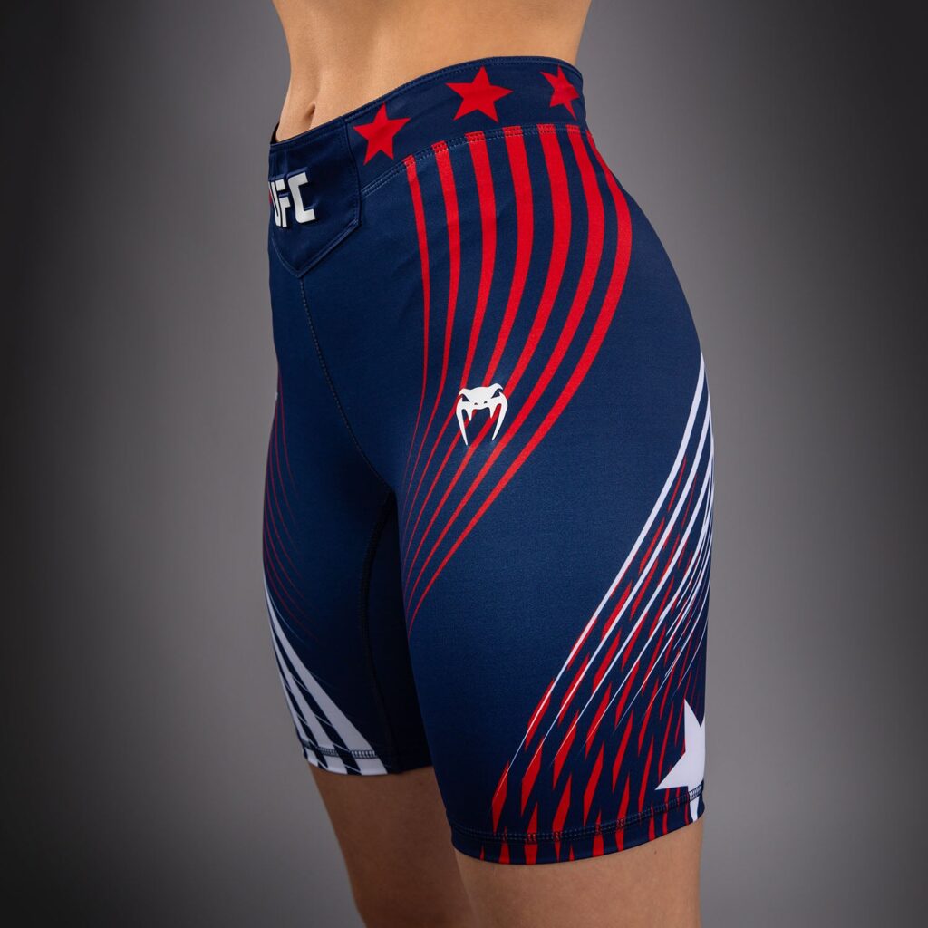 Шорты Women's Official UFC Freedom 250 by Venum Blue Authentic Long Fit Vale Tudo