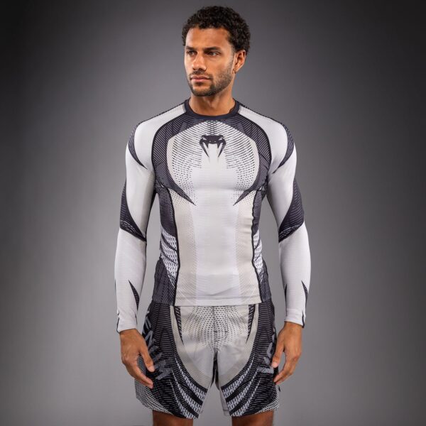 Рашгард Venum Galactic 3.0 Long Sleeve - Off-White/Black