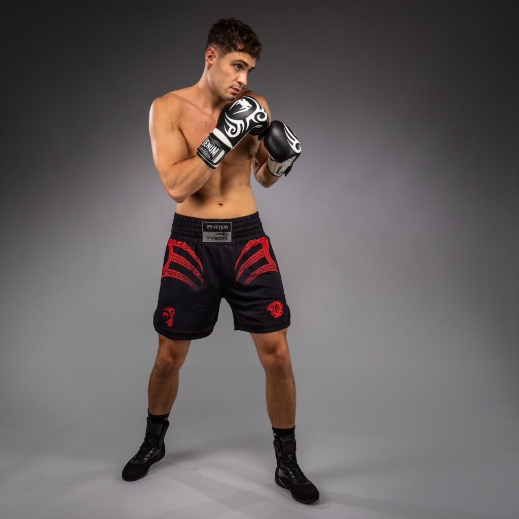Шорты Venum x Mike Tyson Tiger Boxing - Deep Black/Intense Red