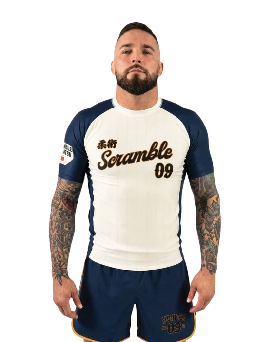 Рашгард SCRAMBLE Yakyu Navy / Ivory