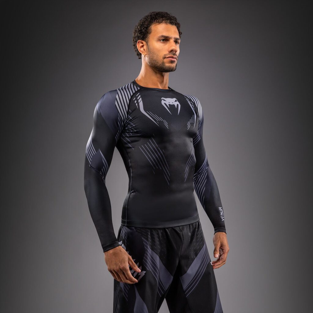 Рашгард Venum No-Gi 6.0 Long Sleeve - Black/Grey