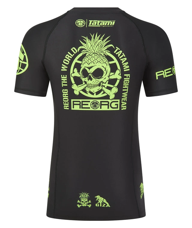 Рашгард TATAMI Reorg The World - Black & Neon Green