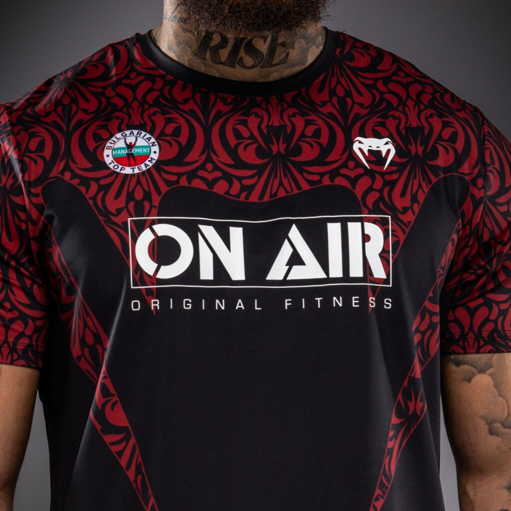 Футболка Venum Bulgarian Top Team (BTT) Dry-Tech - Black/Red
