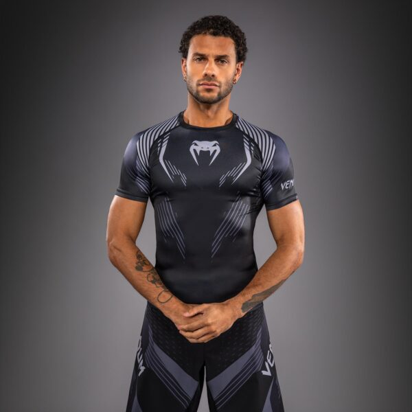 Рашгард Venum No-Gi 6.0 Short Sleeve - Black/Grey