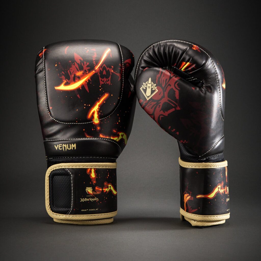 Перчатки Jujutsu Kaisen x Venum Sukuna Impact Evo Boxing s - Black/Beige