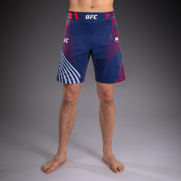 Шорты Men's Official UFC Freedom 250 by Venum Blue Authentic Fight Night Long Fit Fight