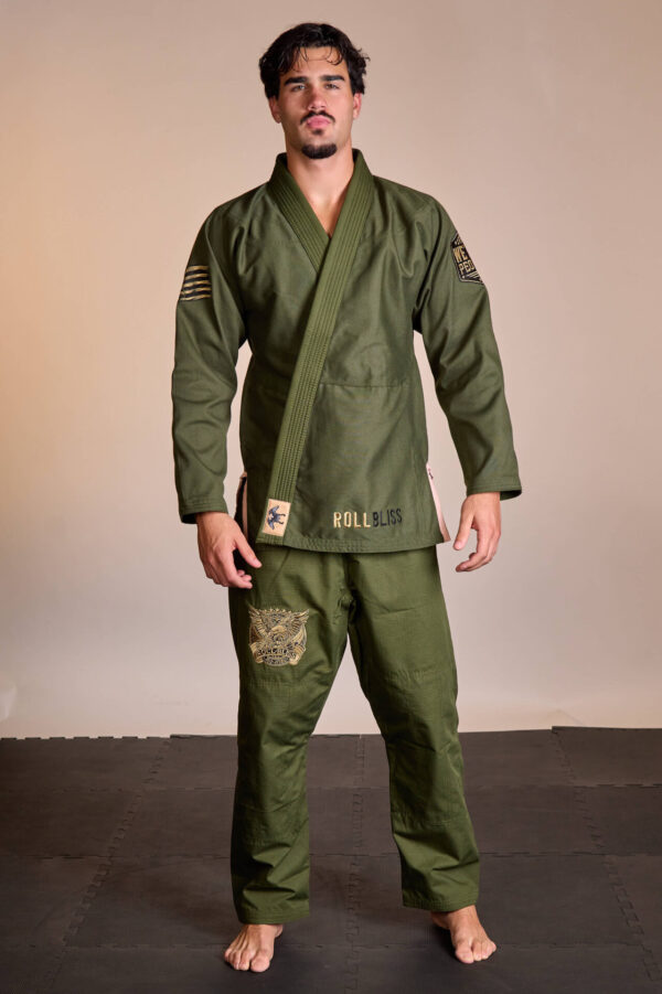 Rollbiss Кимоно Army Green Freedom BJJ