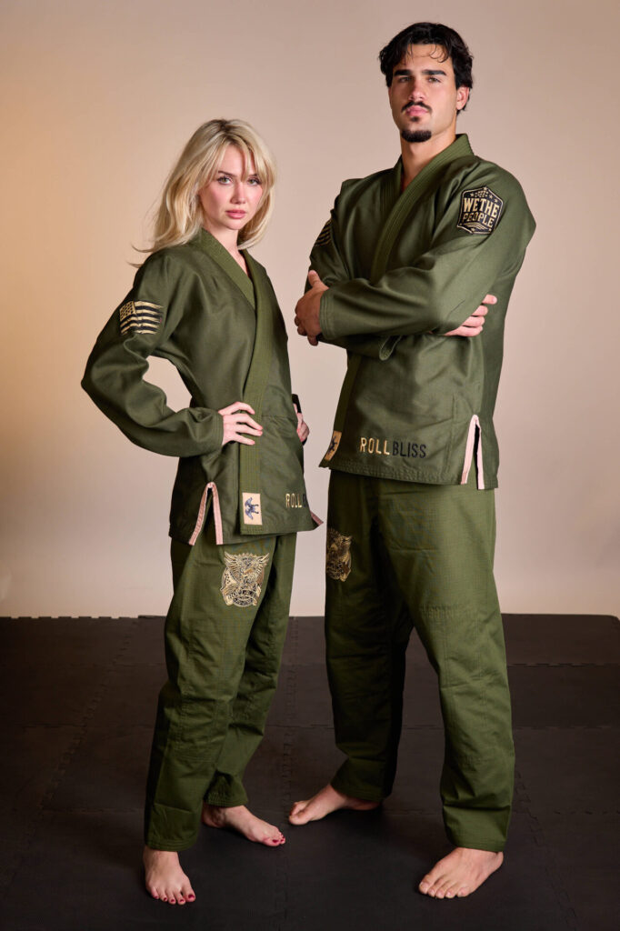 Rollbiss Кимоно Army Green Freedom BJJ