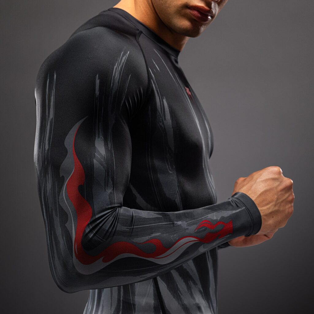 Рашгард Venum Demon Long Sleeve - Black/Grey