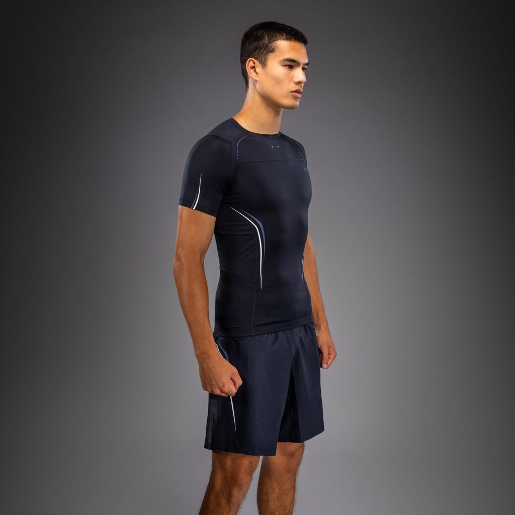 Рашгард Venum G-Core Short Sleeve - Navy Blue/White