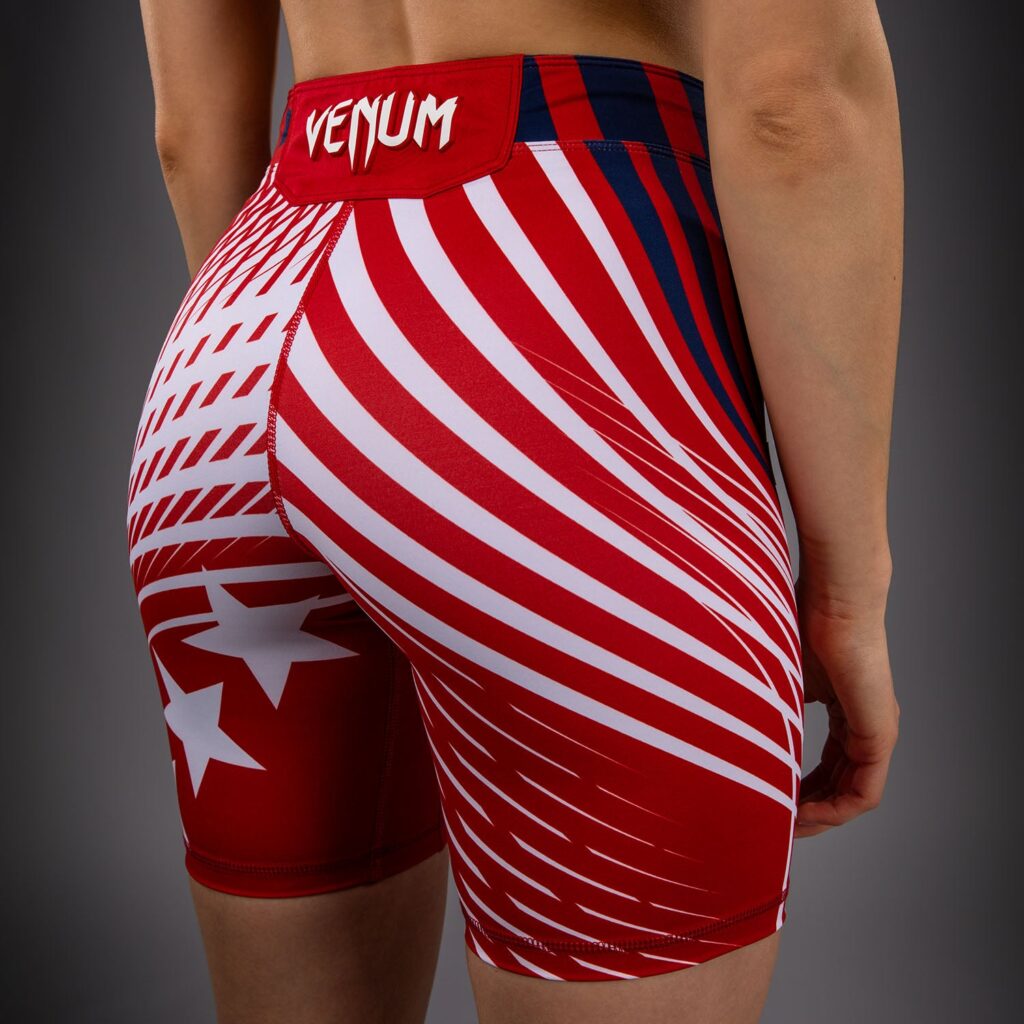 Шорты Women's Official UFC Freedom 250 by Venum Red Authentic Long Fit Vale Tudo