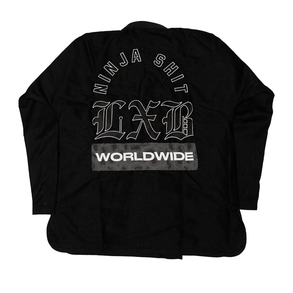 Кимоно Level x Black NINJA SHIT V3 - Black