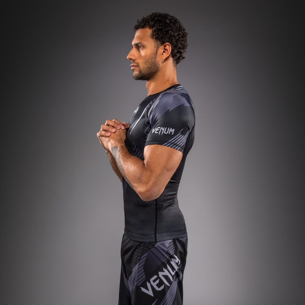Рашгард Venum No-Gi 6.0 Short Sleeve - Black/Grey