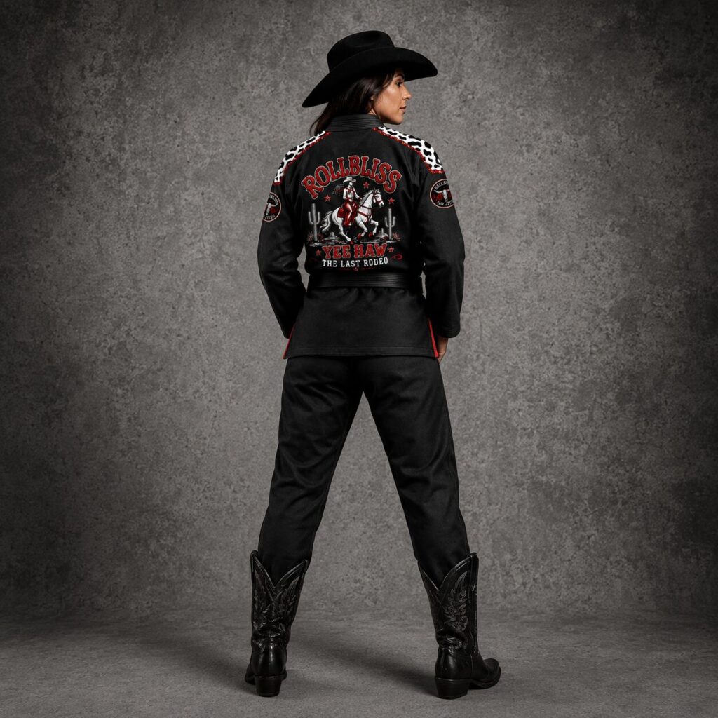 Rollbiss Кимоно Black CowGirl Yee Haw BJJ