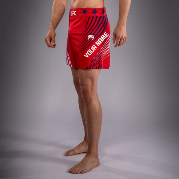 Шорты Men's Official UFC Freedom 250 by Venum Red Personalized Authentic Fight Night Fit Fight Short