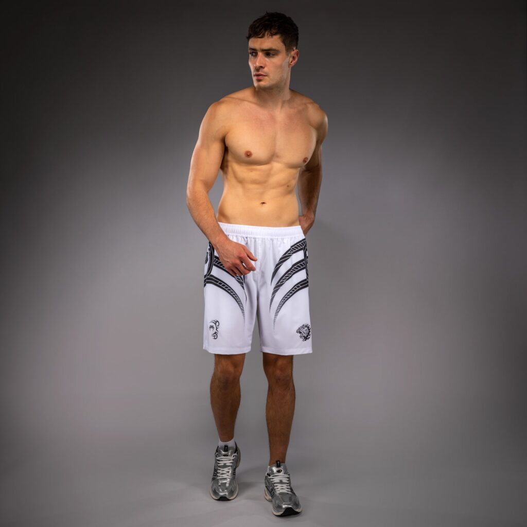 Шорты Venum x Mike Tyson Tiger Training - Optical White/Deep Black