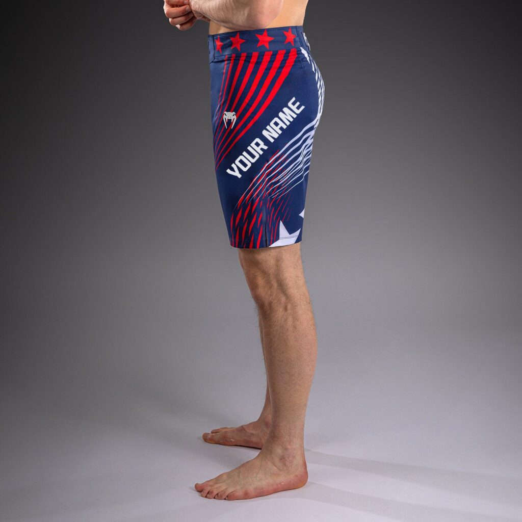 Шорты Men's Official UFC Freedom 250 by Venum Blue Authentic Fight Night Long Fit Fight