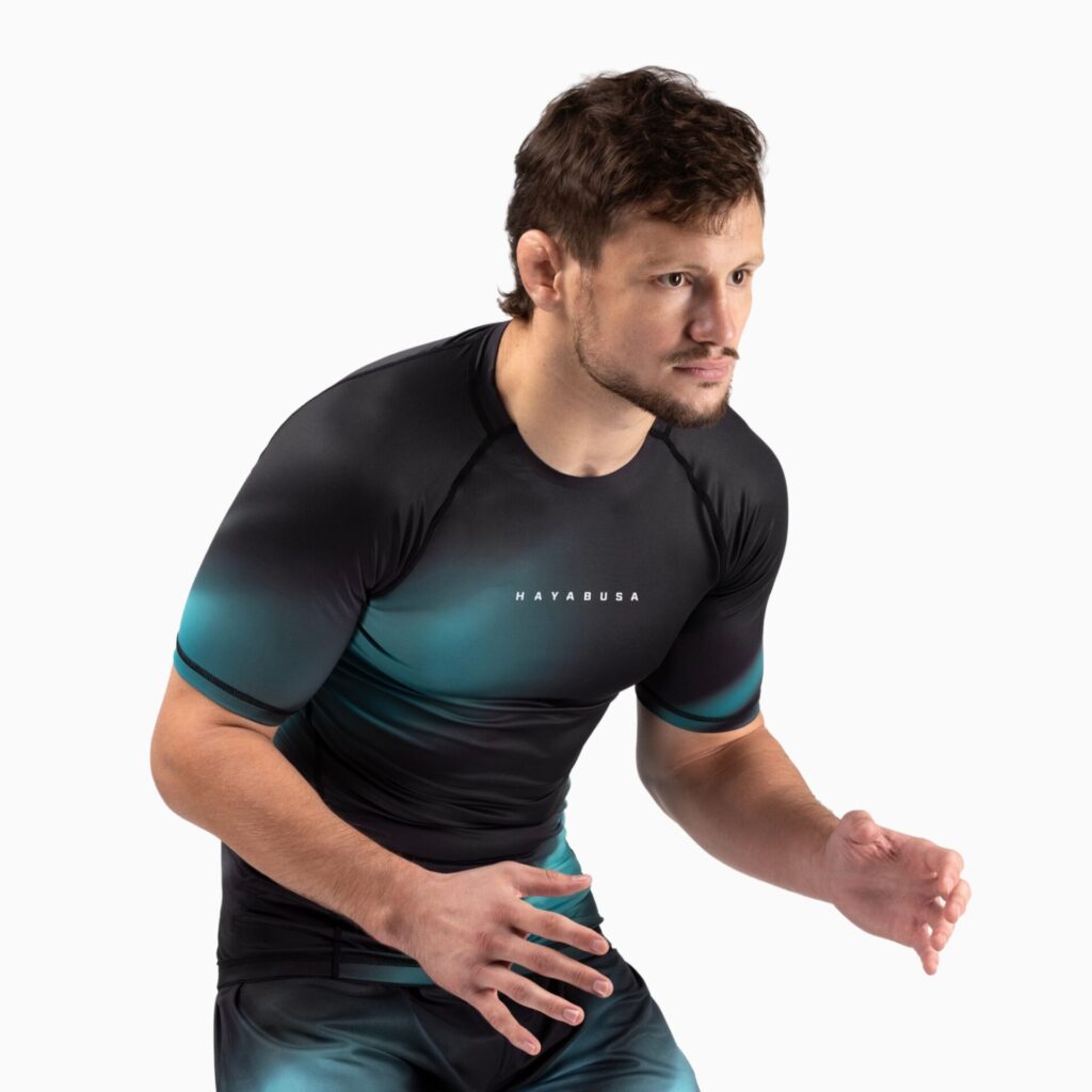 Рашгард Hayabusa Men’s Apex Nova Short Sleeve - Aurora Teal