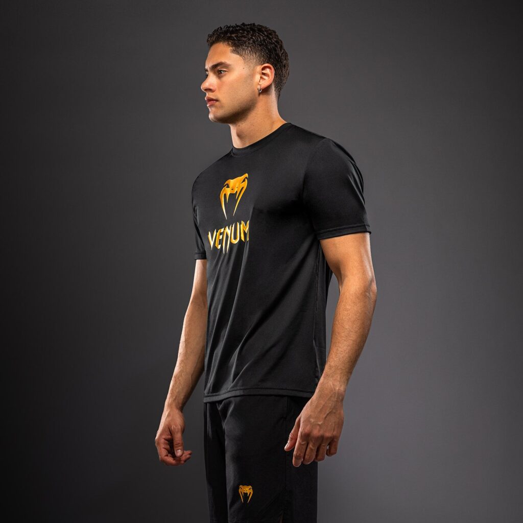 Футболка Venum Classic Dry Tech - Black/Gold