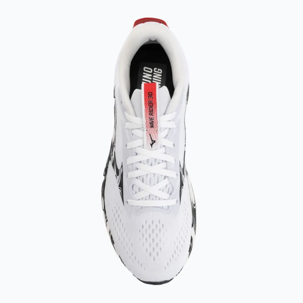 Кроссовки для бега Mizuno Wave Rider 30 Disclosure white/black/high risk red