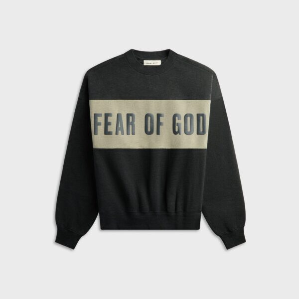 Свитшот Essentials Cropped Relaxed Paneled - Iron Grey Heather / Seal Heather