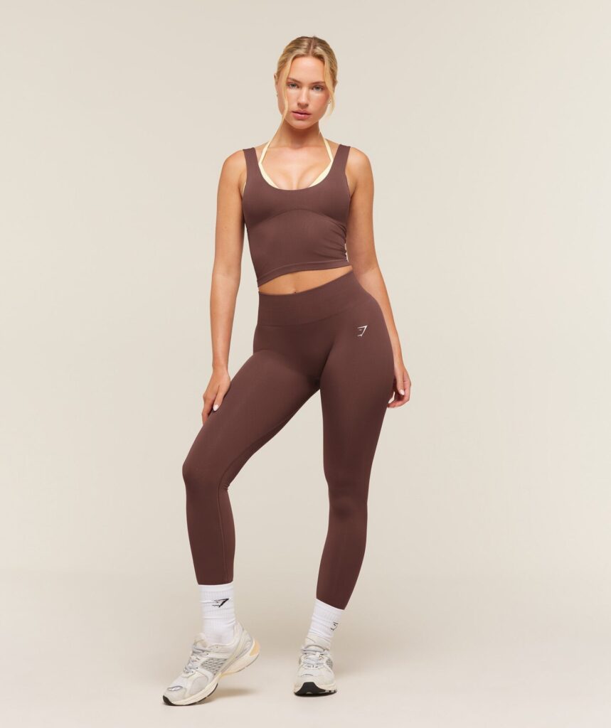 Леггинсы Gymshark Everyday Seamless - Espresso Brown