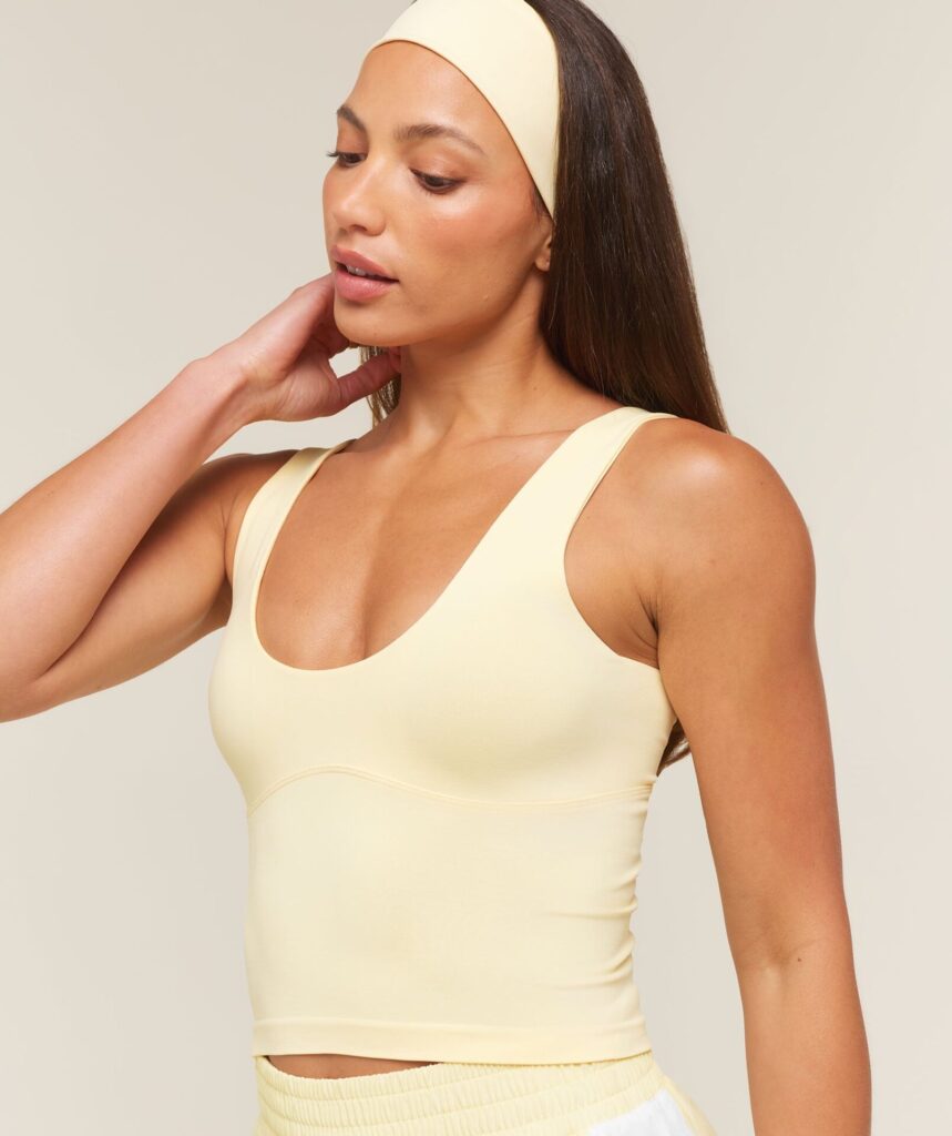 Gymshark Everyday Seamless Shelf Tank - Butter Yellow