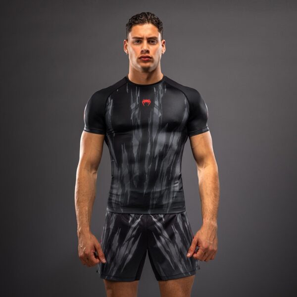 Рашгард Venum Demon Short Sleeve - Black/Grey