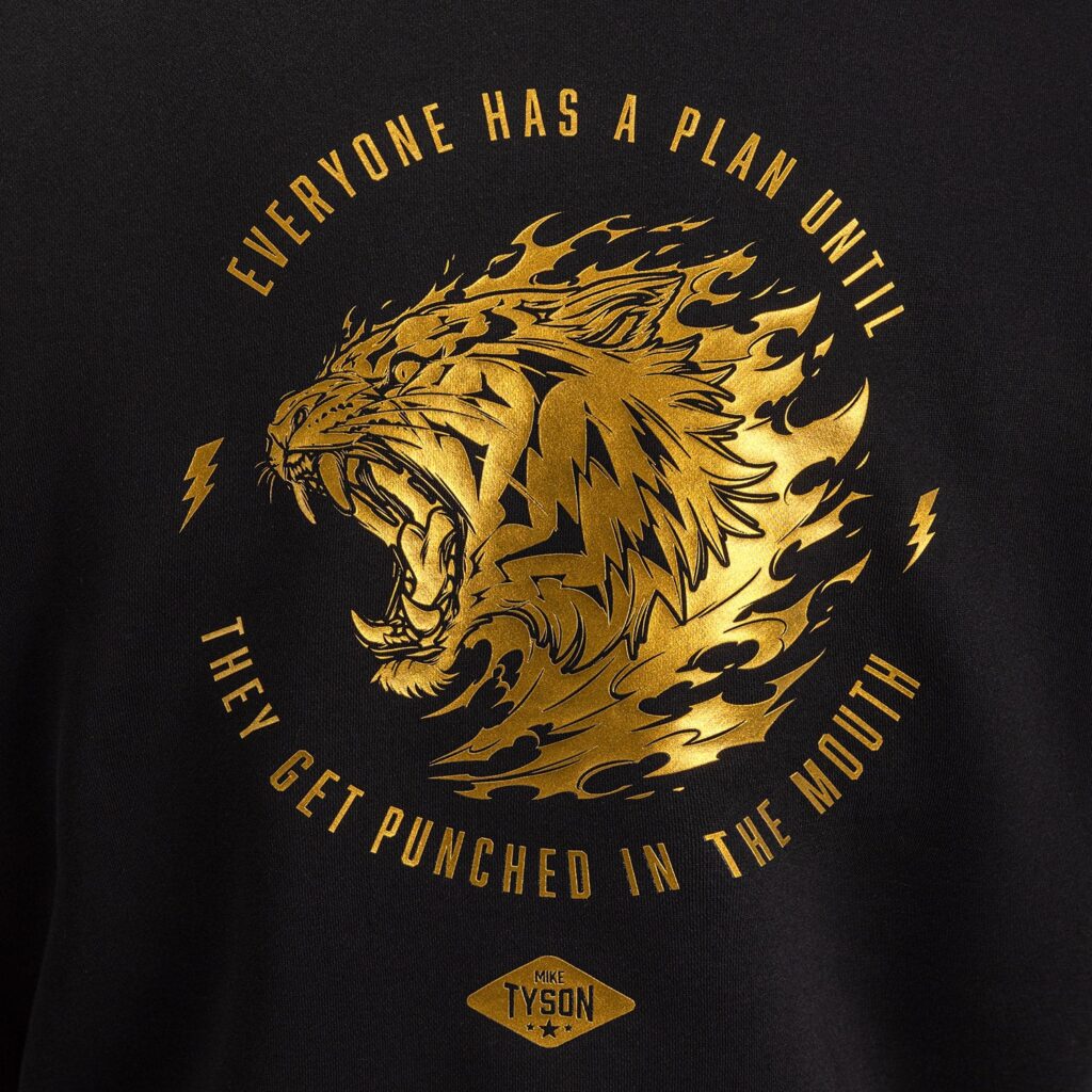 Худи Venum x Mike Tyson Tiger - Black/Gold