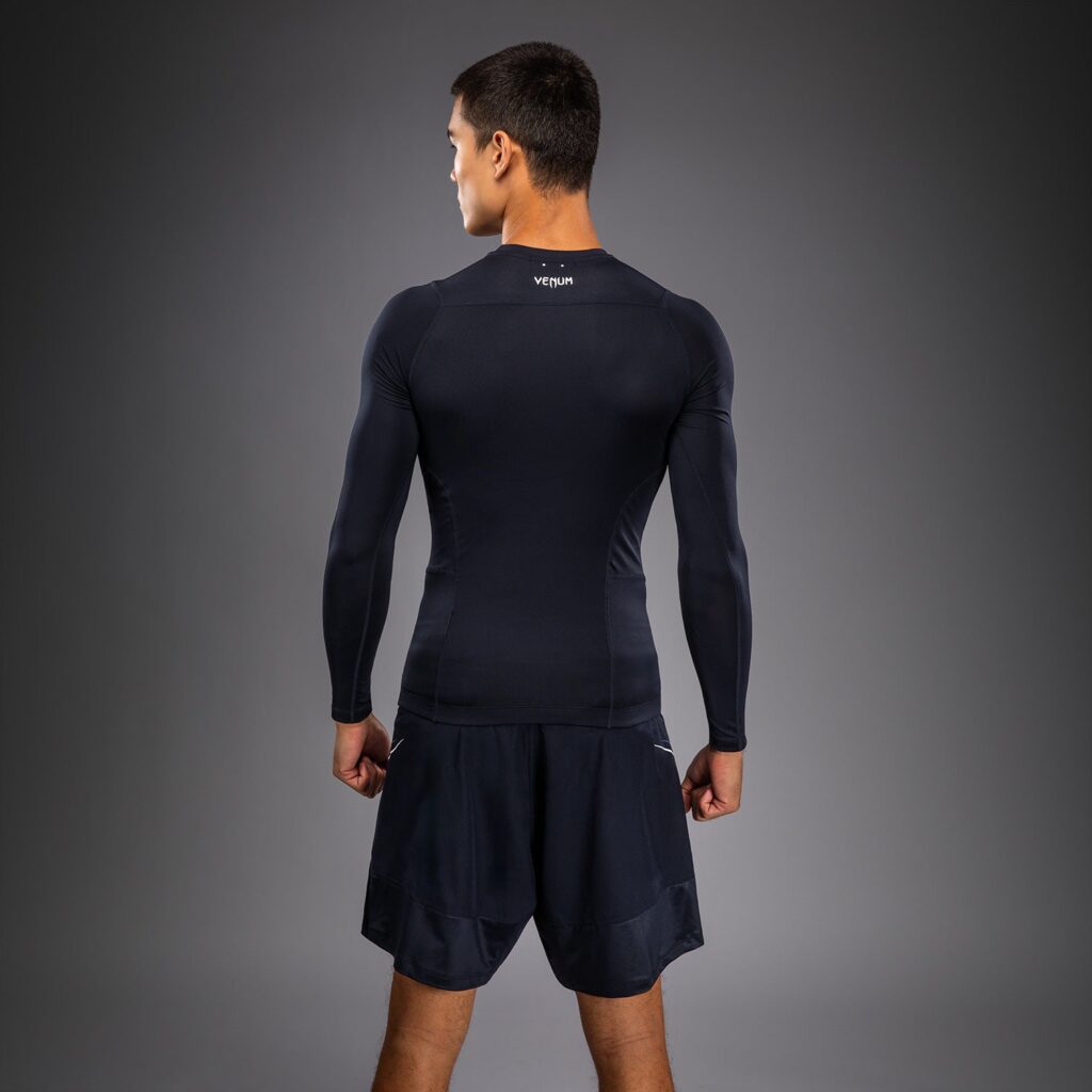 Рашгард Venum G-Core Long Sleeve - Navy Blue/White