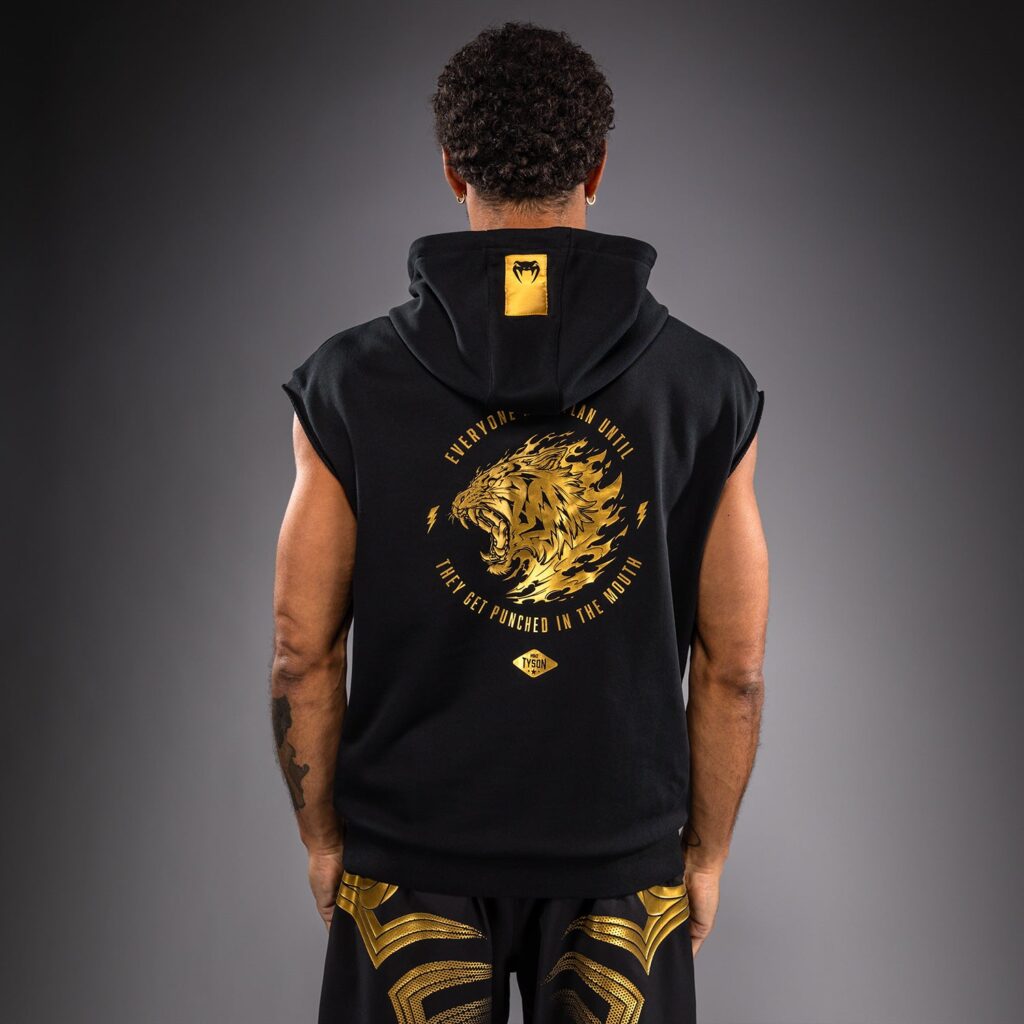 Худи Venum x Mike Tyson Tiger Sleeveless - Black/Gold