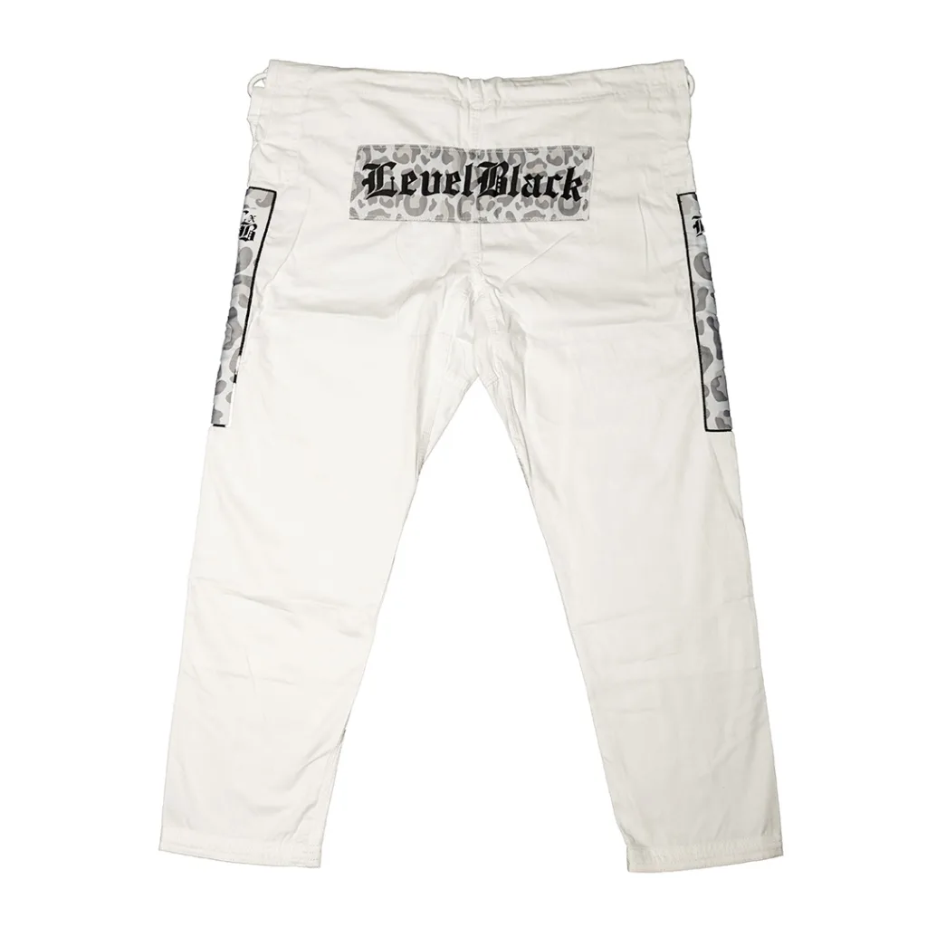 Кимоно Level x Black NINJA SHIT V3 - White