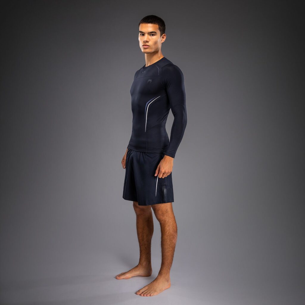 Рашгард Venum G-Core Long Sleeve - Navy Blue/White