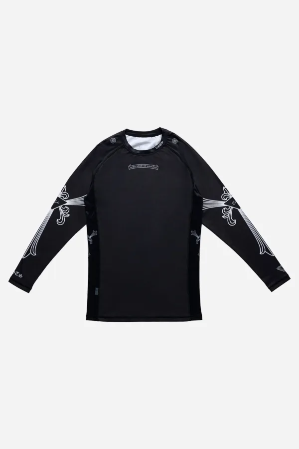 Рашгард F/W 25 Special edition - "Ghost Core" BLACK Long sleeve- Restocking Pre-Order (55-Day Lead Time)