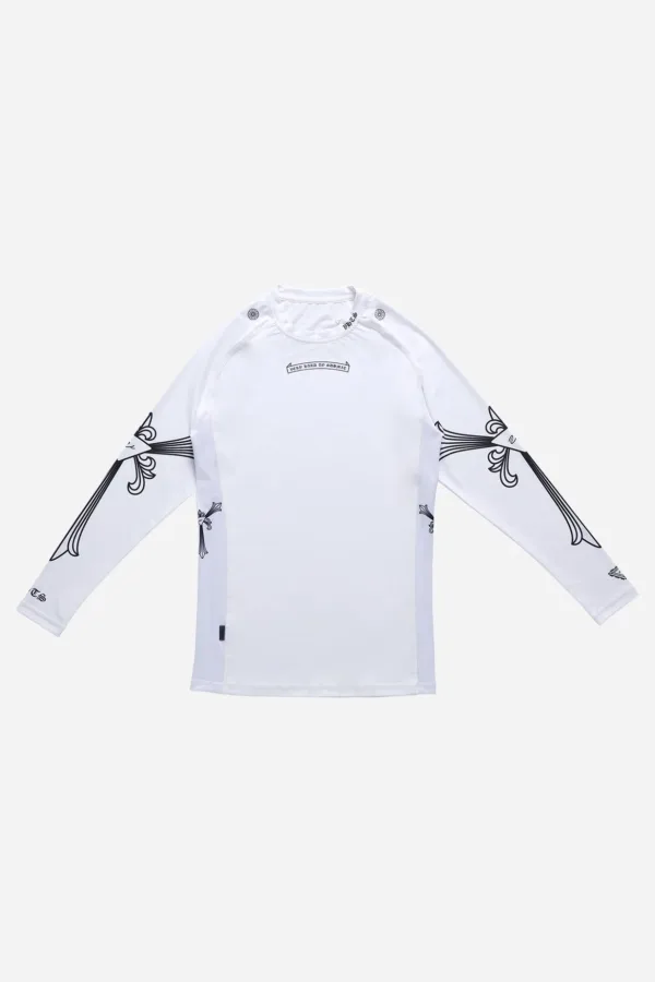Рашгард F/W 25 Special edition - "Ghost Core" WHITE Long sleeve