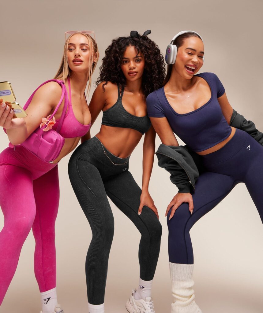 Шорты Gymshark Gymshark x Bratz Crop Top - Indigo Purple/Wash