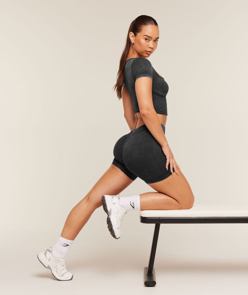 Леггинсы Gymshark Gymshark x Bratz Shorts - Black/Wash