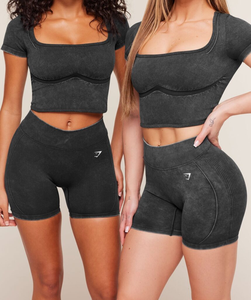 Леггинсы Gymshark Gymshark x Bratz Shorts - Black/Wash
