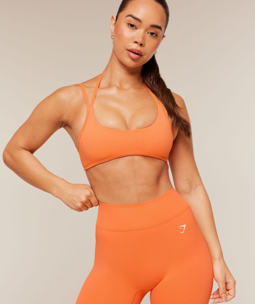 Леггинсы Gymshark Gymshark x Bratz Shorts - Dayglow Peach