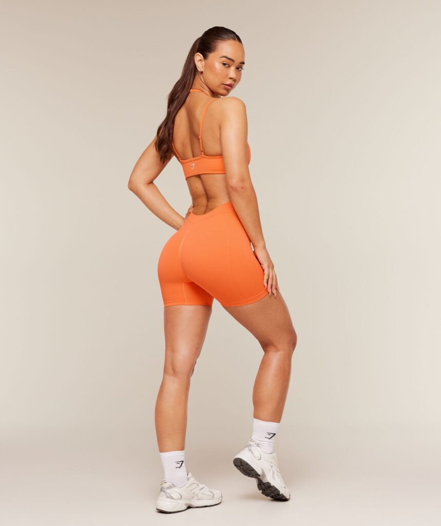 Леггинсы Gymshark Gymshark x Bratz Shorts - Dayglow Peach